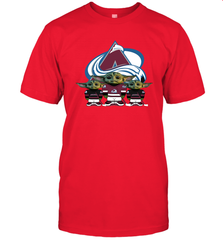 Colorado Avalanche Star Wars Logo Baby Yoda Men's T-Shirt - PrimaryTee