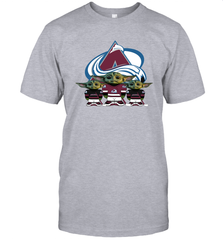 Colorado Avalanche Star Wars Logo Baby Yoda Men's T-Shirt - PrimaryTee