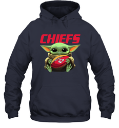 Baby Yoda Loves The Kansas City Chiefs Star Wars NFL Shirts Hoodie - PrimaryTee