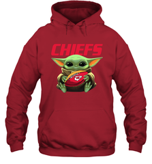 Baby Yoda Loves The Kansas City Chiefs Star Wars NFL Shirts Hoodie - PrimaryTee