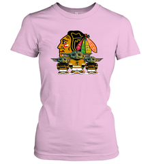 Chicago Blackhawks Star Wars Logo Baby Yoda Women's T-Shirt - PrimaryTee