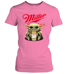 Baby Yoda Hugs Miller High Life Beer Star Wars Shirts Women's T-Shirt - PrimaryTee