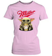 Baby Yoda Hugs Miller High Life Beer Star Wars Shirts Women's T-Shirt - PrimaryTee