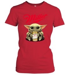 Baby Yoda Hugs Miller High Life Beer Star Wars Shirts Women's T-Shirt - PrimaryTee