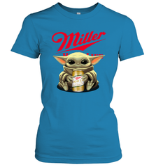 Baby Yoda Hugs Miller High Life Beer Star Wars Shirts Women's T-Shirt - PrimaryTee