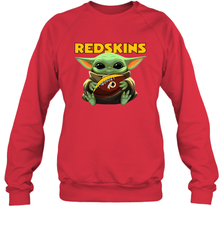 Baby Yoda Loves The Washington Redskins Star Wars NFL Shirts Sweatshirt - PrimaryTee