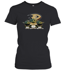 Anaheim Ducks Star Wars Logo Baby Yoda Women's T-Shirt - PrimaryTee