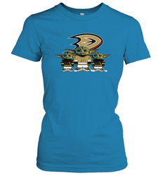 Anaheim Ducks Star Wars Logo Baby Yoda Women's T-Shirt - PrimaryTee