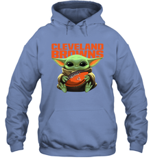 Baby Yoda Loves The Cleveland Browns Star Wars NFL Shirts Hoodie - PrimaryTee