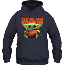 Baby Yoda Loves The Cleveland Browns Star Wars NFL Shirts Hoodie - PrimaryTee
