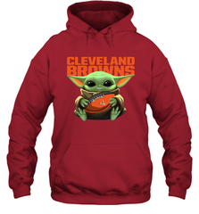 Baby Yoda Loves The Cleveland Browns Star Wars NFL Shirts Hoodie - PrimaryTee