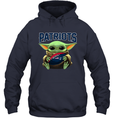 Baby Yoda Loves The New England Patriots Star Wars NFL Shirts Hoodie - PrimaryTee