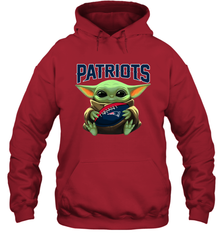 Baby Yoda Loves The New England Patriots Star Wars NFL Shirts Hoodie - PrimaryTee