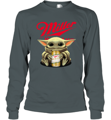 Baby Yoda Hugs Miller High Life Beer Star Wars Shirts Long Sleeve T-Shirt - PrimaryTee