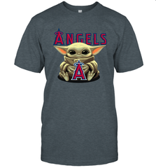 Baby Yoda Hugs The Los Angeles Angels Shirts Men's T-Shirt - PrimaryTee