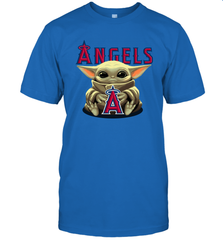 Baby Yoda Hugs The Los Angeles Angels Shirts Men's T-Shirt - PrimaryTee