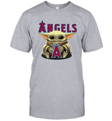 Baby Yoda Hugs The Los Angeles Angels Shirts Men's T-Shirt - PrimaryTee