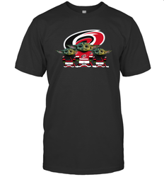 Carolina Hurricanes Star Wars Logo Baby Yoda Men's T-Shirt - PrimaryTee