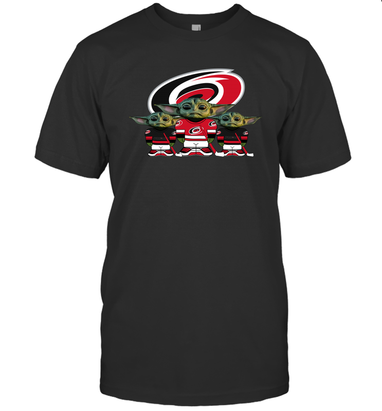 Carolina Hurricanes Star Wars Logo Baby Yoda Men's T-Shirt - PrimaryTee