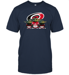 Carolina Hurricanes Star Wars Logo Baby Yoda Men's T-Shirt - PrimaryTee