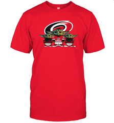 Carolina Hurricanes Star Wars Logo Baby Yoda Men's T-Shirt - PrimaryTee