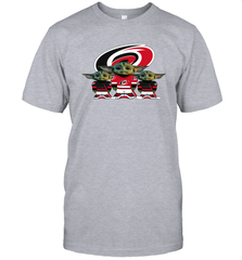 Carolina Hurricanes Star Wars Logo Baby Yoda Men's T-Shirt - PrimaryTee