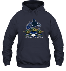 Vancouver Canucks Star Wars Logo Baby Yoda Hoodie - PrimaryTee