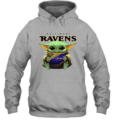 Baby Yoda Loves The Baltimore Ravens Star Wars NFL Shirts Hoodie - PrimaryTee