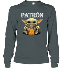 Baby Yoda Hugs Patron Bottle Star Wars Shirts Long Sleeve T-Shirt - PrimaryTee