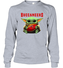 Baby Yoda Loves The Tampa Bay Buccaneers Star Wars NFL Shirts Long Sleeve T-Shirt - PrimaryTee