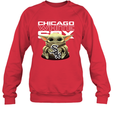 Baby Yoda Hugs The Chicago White Sox Shirts Sweatshirt - PrimaryTee
