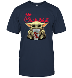 Baby Yoda Hugs Chick Fil A Cup Star Wars Shirts Men's T-Shirt - PrimaryTee