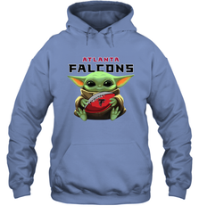Baby Yoda Loves The Atlanta Falcons Star Wars NFL Shirts Hoodie - PrimaryTee