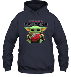 Baby Yoda Loves The Atlanta Falcons Star Wars NFL Shirts Hoodie - PrimaryTee