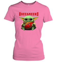 Baby Yoda Loves The Tampa Bay Buccaneers Star Wars NFL Shirts Women's T-Shirt - PrimaryTee