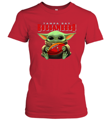 Baby Yoda Loves The Tampa Bay Buccaneers Star Wars NFL Shirts Women's T-Shirt - PrimaryTee