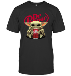 Baby Yoda Hugs Dr Pepper Can Star Wars Shirts Men's T-Shirt - PrimaryTee