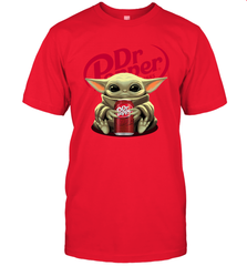 Baby Yoda Hugs Dr Pepper Can Star Wars Shirts Men's T-Shirt - PrimaryTee