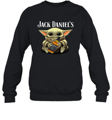 Baby Yoda Hugs Jack Daniel's Bottle Star Wars Shirts Sweatshirt - PrimaryTee
