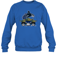 Vancouver Canucks Star Wars Logo Baby Yoda Sweatshirt - PrimaryTee