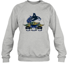 Vancouver Canucks Star Wars Logo Baby Yoda Sweatshirt - PrimaryTee