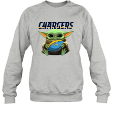 Baby Yoda Loves The Los Angeles Chargers Star Wars NFL Shirts Sweatshirt - PrimaryTee