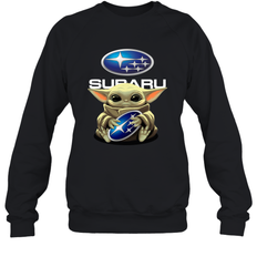 Baby Yoda Hugs The Subaru Car Logo Star Wars Shirts Sweatshirt - PrimaryTee