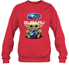 Baby Yoda Hugs The Subaru Car Logo Star Wars Shirts Sweatshirt - PrimaryTee