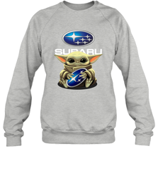 Baby Yoda Hugs The Subaru Car Logo Star Wars Shirts Sweatshirt - PrimaryTee