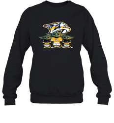 Nashville Predators Star Wars Logo Baby Yoda Sweatshirt - PrimaryTee