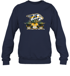 Nashville Predators Star Wars Logo Baby Yoda Sweatshirt - PrimaryTee