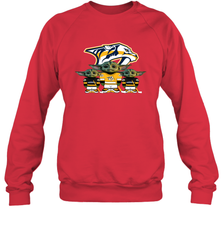 Nashville Predators Star Wars Logo Baby Yoda Sweatshirt - PrimaryTee