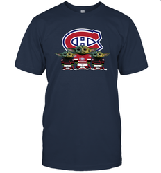 Montreal Canadiens Star Wars Logo Baby Yoda Men's T-Shirt - PrimaryTee