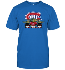 Montreal Canadiens Star Wars Logo Baby Yoda Men's T-Shirt - PrimaryTee